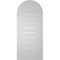 Ekena Millwork Round Top Surface Mount PVC Gable Vent: Functional, w/ 3-1/2"W x 1"P Standard Frame, 14"W x 32"H GVPRT14X3201SF - alternate 3